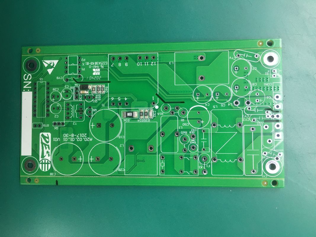 2 lagen 2,4 mm zwaar koper 4OZ PCB Bare Board Power Protection met loodvrij HASL FR4