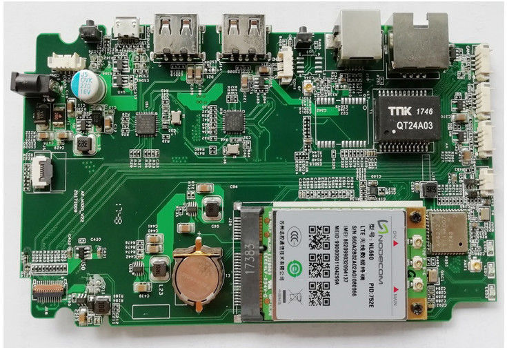 FR-4 PCB-assemblage IPC-klasse 2 of 3 Standaard 5-laag 4mil Lijn Quickturn Pcb