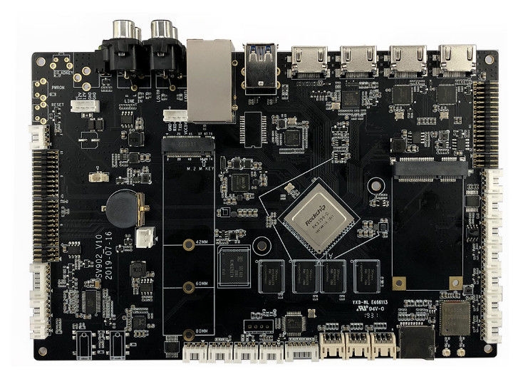 Zwarte snel draaiende printplaat assemblage prototype 8-laag IPC klasse 2
