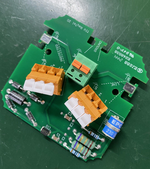 Telecommunicatieapparatuur Koper-PCB's met LW/LS Min. van 0,05 mm en zwarte zijdecreenkleur