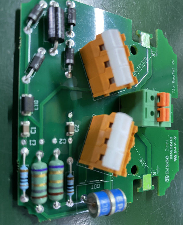 Telecommunicatieapparatuur Koper-PCB's met LW/LS Min. van 0,05 mm en zwarte zijdecreenkleur