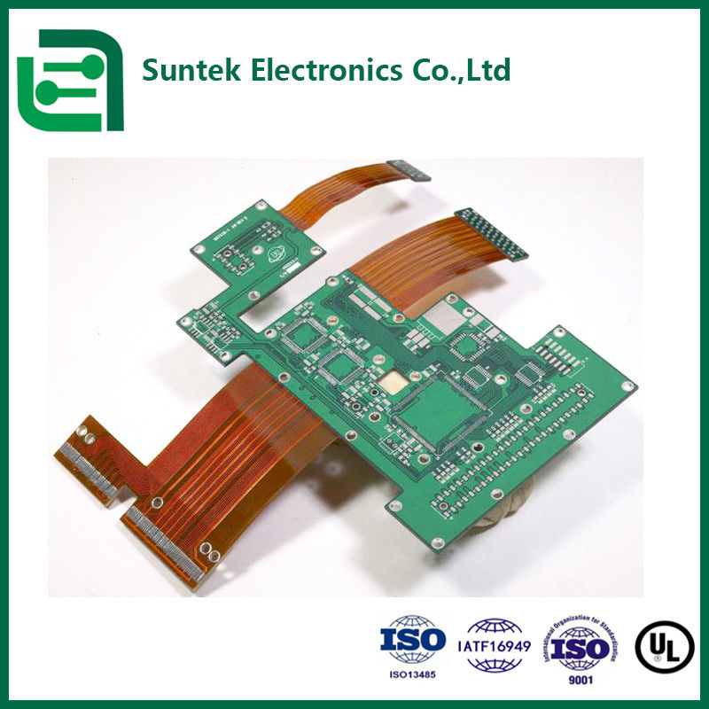 China en Cambodja FPC Flexible Assembly PCBA Met FR1 En Goud Finger 0,13um Oppervlak Afwerking