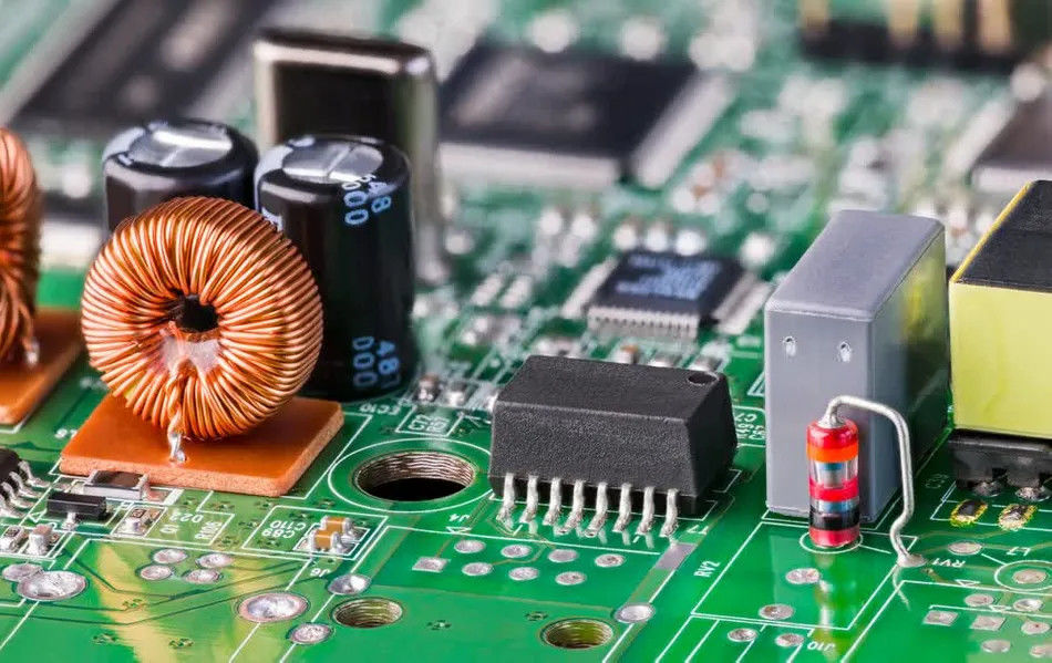 Geavanceerde energie-elektronica-assemblage PCB PCBA met 2-4-6 lagen en zwart soldeermasker