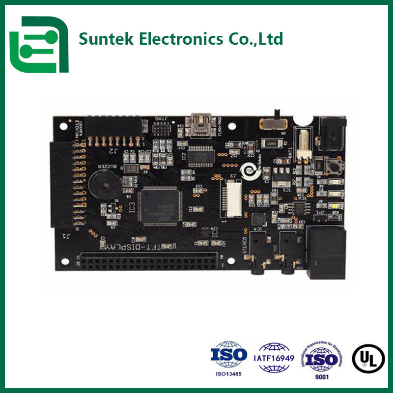 Op maat gemaakte snel draaiende PCB-platen, onderdompeling van tinoppervlak, turnkey assemblage voor medische optische apparaten