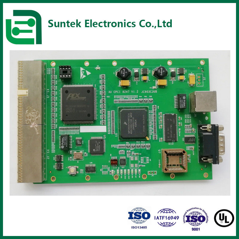 Meerlaagse Metalen Kern PCB Ontwerp Printplaat Assemblage Doorgaande Gaten en Oppervlakte Montage UL Certificering