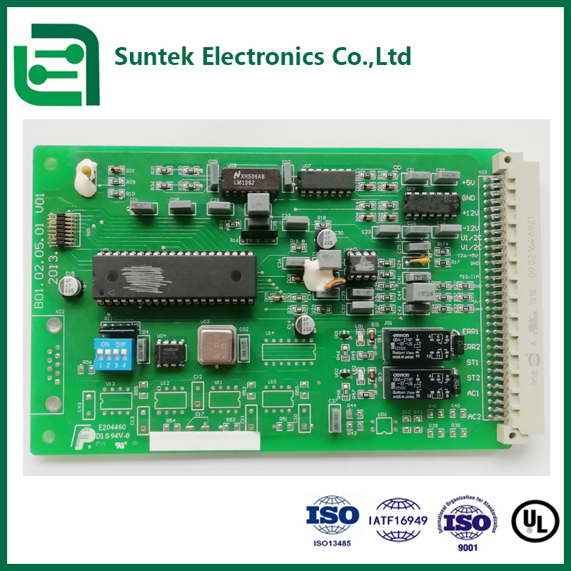 Turnkey PCB Assembly with 1.0mm/1.6mm/2mm/4mm Thickness 0.1mm Hole Min. and 1-Year Warranty