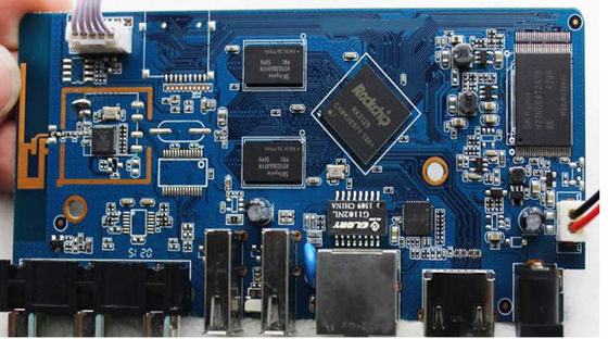Volledige turnkey assemblage onderdompeling goud zilver pcb assemblage met blauw rohs compliant